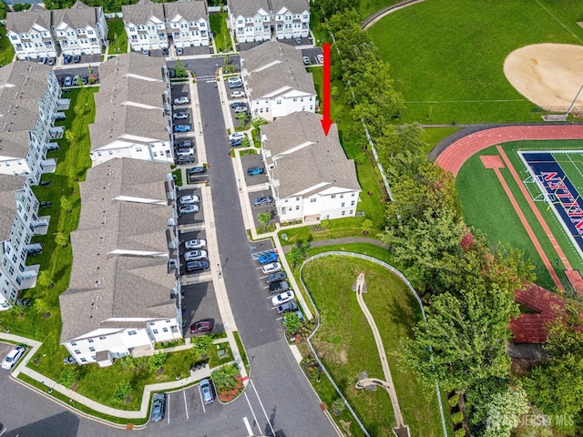 224 Park Ln, Dunellen, NJ 08812 - aerial perspective of suburban area