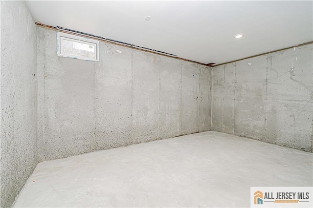 view of basement