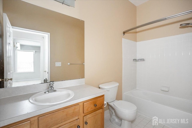 24 Hanna Ln, Old Bridge, NJ 08879 - full bath featuring vanity, tub / shower combination, and tile patterned floors