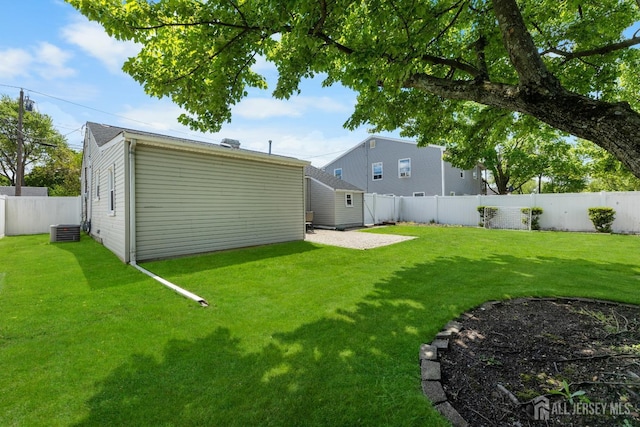 rear view of property featuring central AC unit