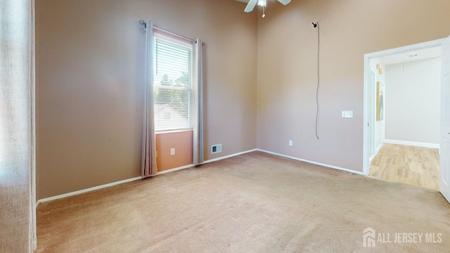 15-A Avenue B, Helmetta, NJ 08828 - unfurnished room featuring ceiling fan, carpet flooring, and baseboards