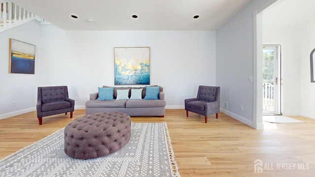 15-A Avenue B, Helmetta, NJ 08828 - living room featuring wood finished floors and baseboards