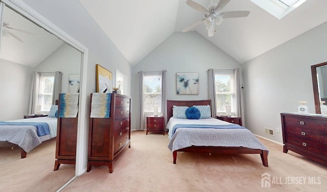 15-A Avenue B, Helmetta, NJ 08828 - bedroom with vaulted ceiling, light colored carpet, and multiple windows