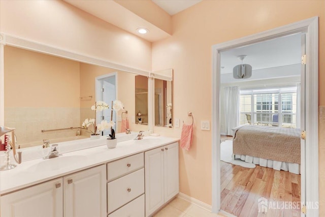 595 Waterside Blvd, Monroe, NJ 08831 - ensuite bathroom featuring ensuite bath, a sink, and double vanity