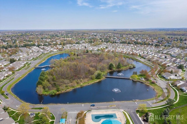 595 Waterside Blvd, Monroe, NJ 08831 - aerial view featuring a residential view and a water view