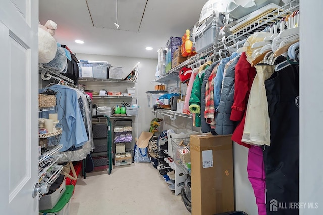 242 Green St, Old Bridge, NJ 08857 - spacious closet featuring attic access