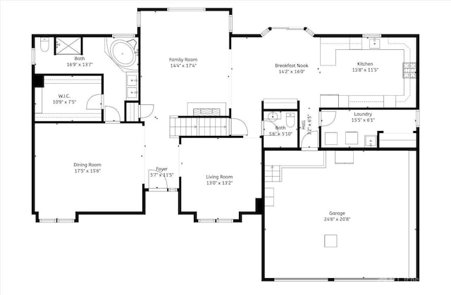 242 Green St, Old Bridge, NJ 08857 - view of home floor plan