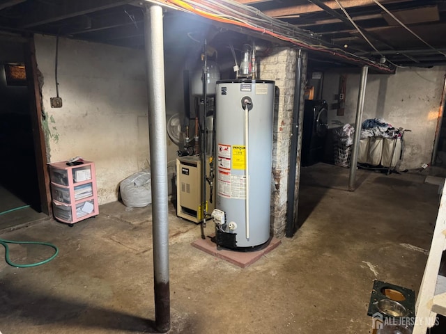 3350 E Washington Rd, Parlin, NJ 08859 - unfinished basement with water heater