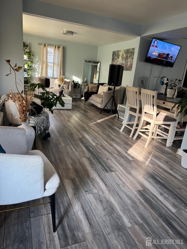 3350 E Washington Rd, Parlin, NJ 08859 - living area with wood finished floors