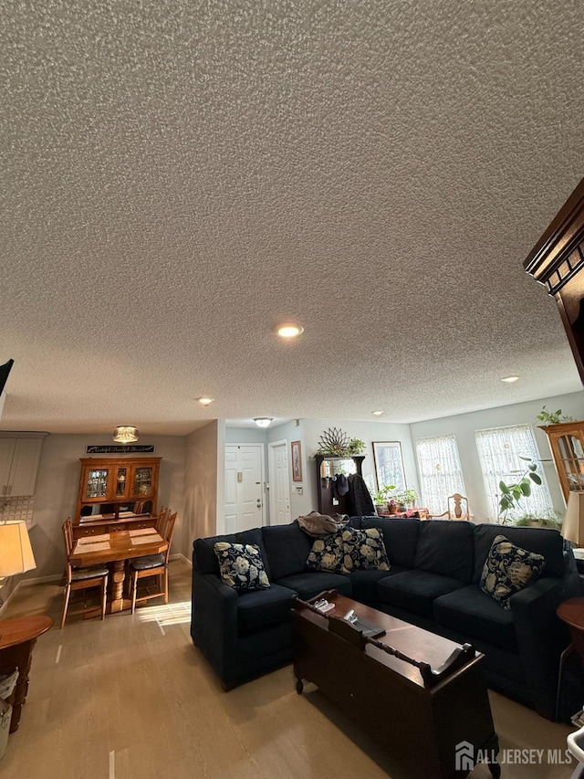 living room featuring hardwood / wood-style flooring