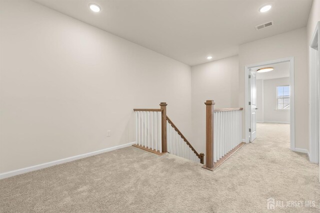 4 Arnold Dr Unit 5302, Wood-Ridge, NJ 07075 - hall with an upstairs landing, carpet, and recessed lighting