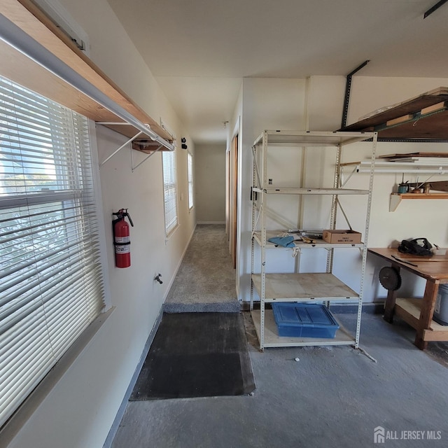 basement featuring a wealth of natural light