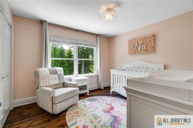12 Wharton Ct, South Brunswick, NJ 08824 - bedroom featuring dark wood-style flooring and a closet