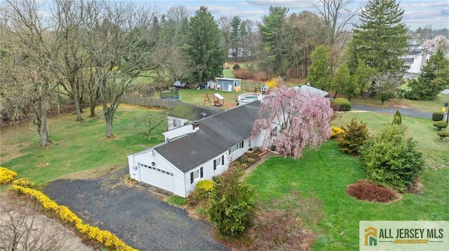377 Ridge Rd, South Brunswick, NJ 08810 - aerial view of property and surrounding area featuring a tree filled landscape