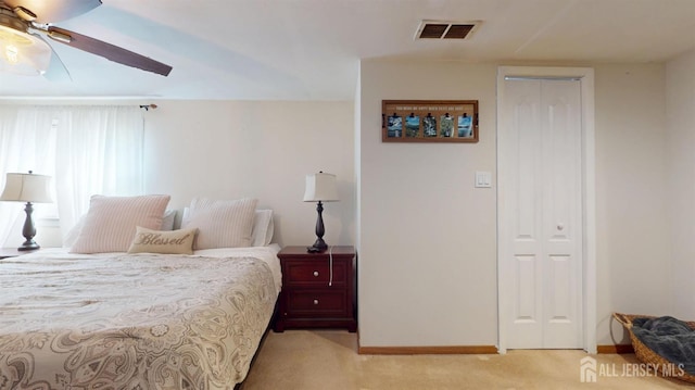 68 Applegate Ave, Monroe, NJ 08831 - bedroom featuring light colored carpet, baseboards, a closet, and ceiling fan
