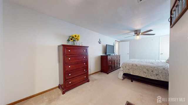 68 Applegate Ave, Monroe, NJ 08831 - bedroom featuring light colored carpet, baseboards, and a ceiling fan