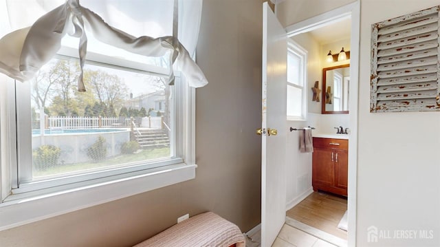 68 Applegate Ave, Monroe, NJ 08831 - bathroom with vanity and wood finished floors