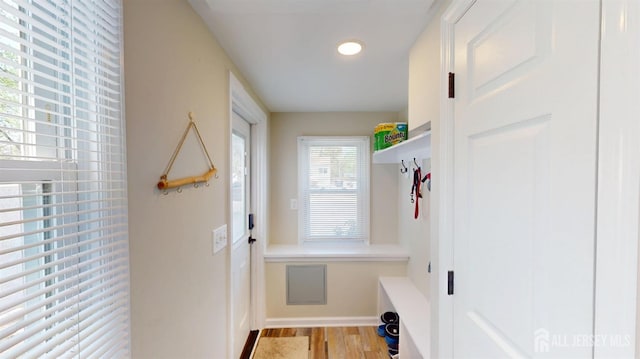 68 Applegate Ave, Monroe, NJ 08831 - mudroom with light wood-style floors, recessed lighting, and baseboards