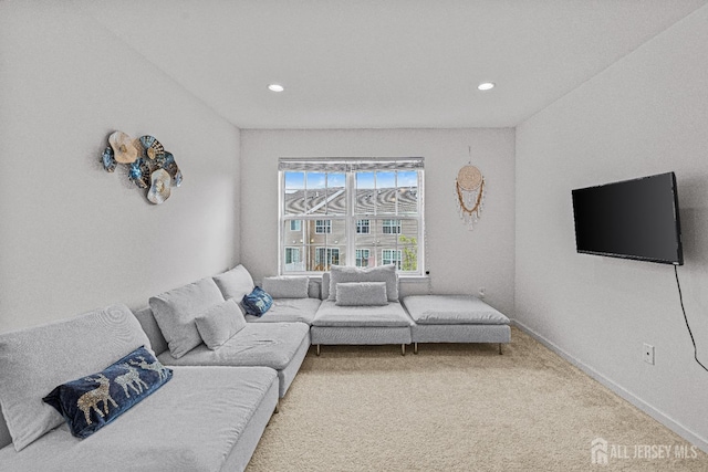 22 Larkspur Ln, Monroe, NJ 08831 - carpeted living area with recessed lighting