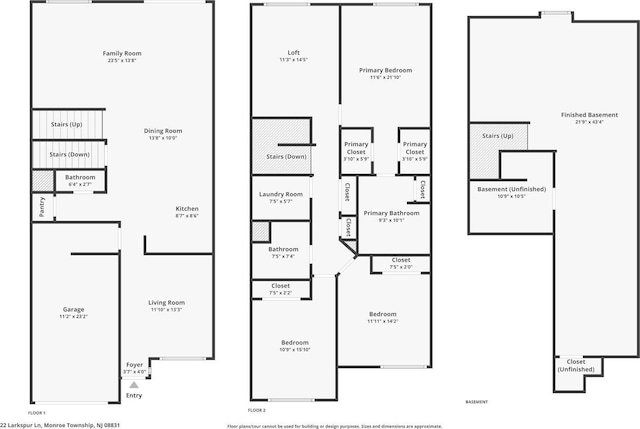 22 Larkspur Ln, Monroe, NJ 08831 - view of room layout