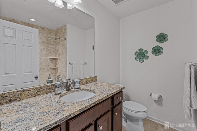 22 Larkspur Ln, Monroe, NJ 08831 - full bathroom featuring vanity, tile patterned floors, and a shower