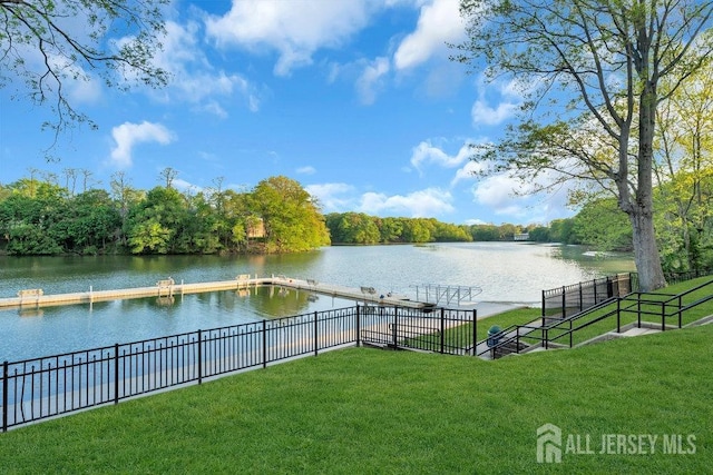 74 Ravine Dr, Matawan, NJ 07747 - view of yard featuring a water view