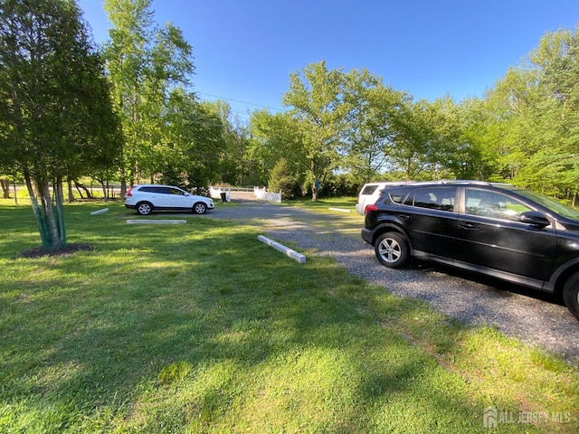 view of grassy yard