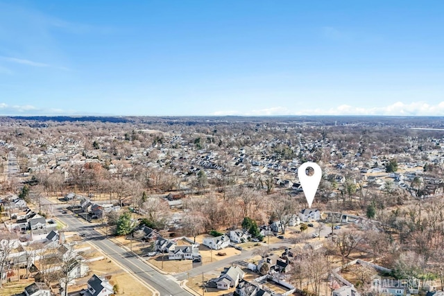 bird's eye view with a residential view