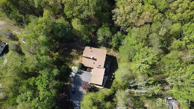 view from above of property