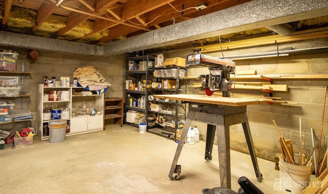 view of storage room
