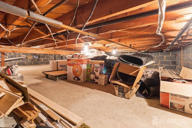 606 Hayward St, Bound Brook, NJ 08805 - view of unfinished basement