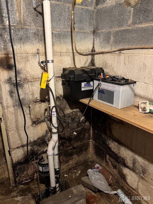 64 Bender Ave, Iselin, NJ 08830 - basement view of concrete block wall