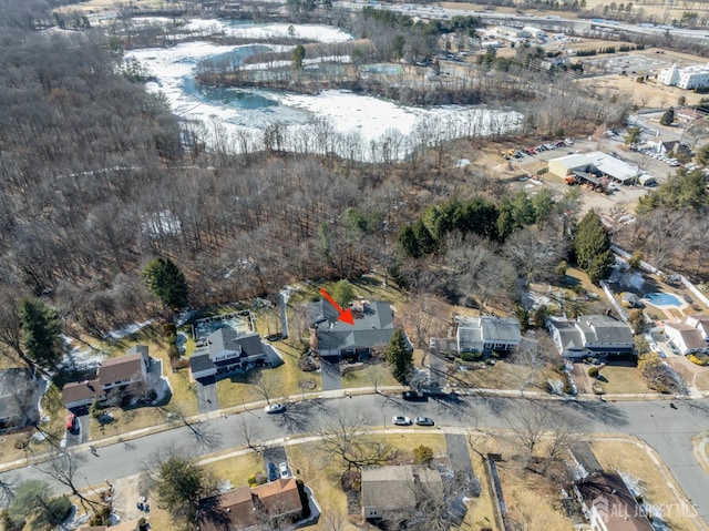 birds eye view of property featuring a residential view