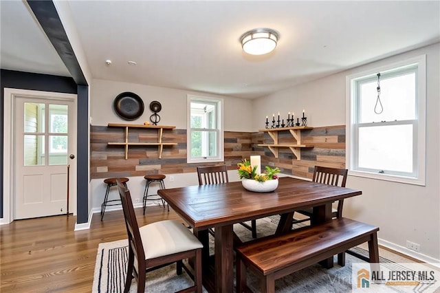 4 Woodrow St, Middlesex, NJ 08846 - dining area with plenty of natural light and wood finished floors