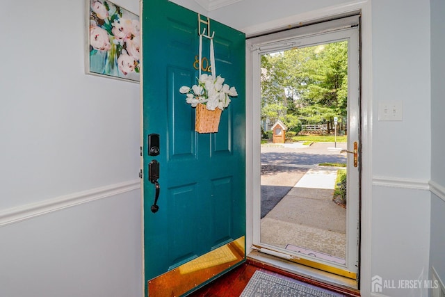 802 Carnaby Ln, Toms River, NJ 08753 - foyer featuring dark wood-style flooring