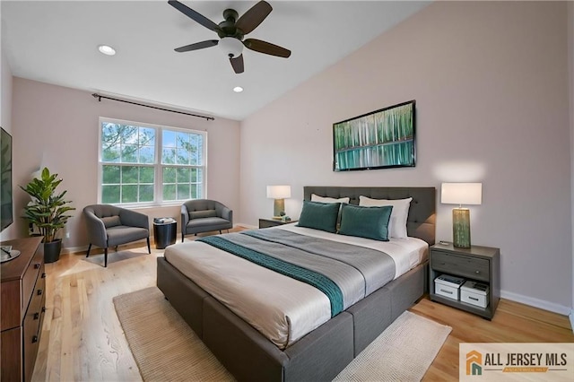 21 Capica Ct Unit 89, South Amboy, NJ 08879 - bedroom with light wood finished floors, recessed lighting, and a ceiling fan