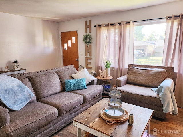 539 Locust Ave, Garwood, NJ 07027 - living area with wood finished floors