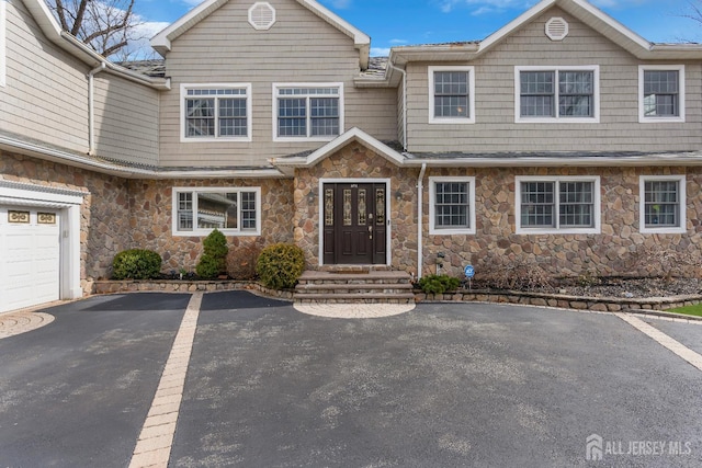 multi unit property with stone siding