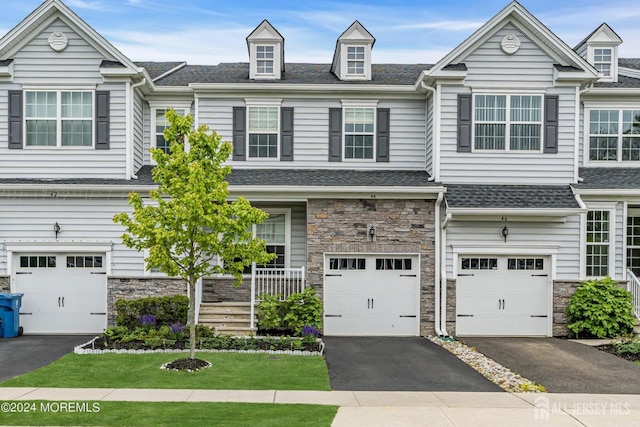44 Begonia Ln, Monroe, NJ 08831 - multi unit property featuring stone siding, driveway, and a garage