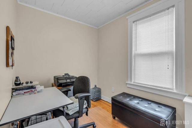 143 Emerson St, Carteret, NJ 07008 - home office featuring crown molding and wood finished floors