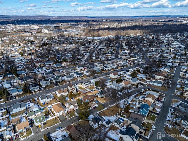 aerial view featuring a residential view