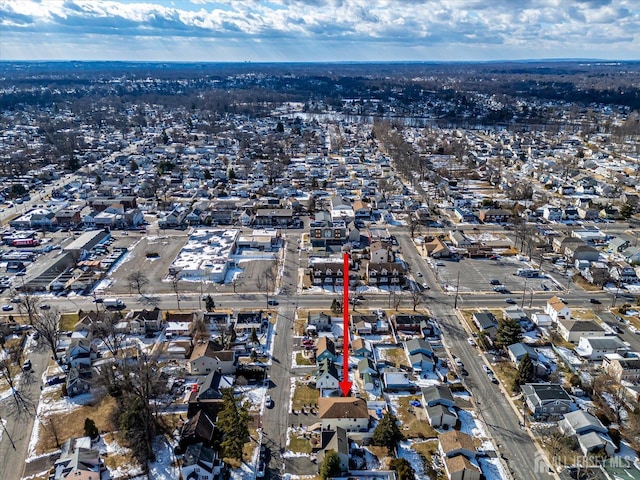 bird's eye view featuring a residential view