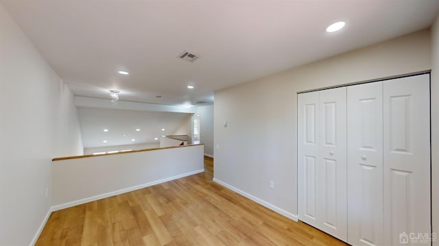 interior space featuring light hardwood / wood-style floors