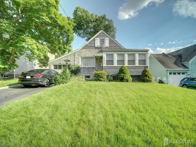 451 Burroughs Ter, Union Twp, NJ 07083 - bungalow featuring stone siding and a front yard
