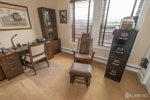 173 N Main St, Milltown, NJ 08850 - office area with a baseboard heating unit