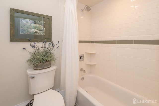 173 N Main St, Milltown, NJ 08850 - full bathroom featuring shower / bath combination with curtain and toilet
