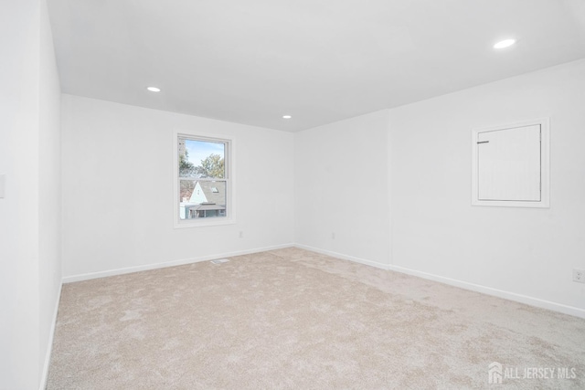 empty room with light carpet