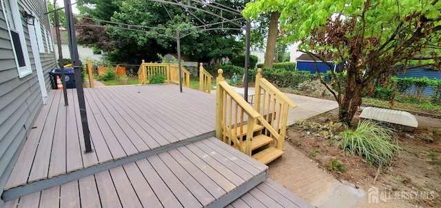308 Codrington Pl, Bound Brook, NJ 08805 - view of wooden deck
