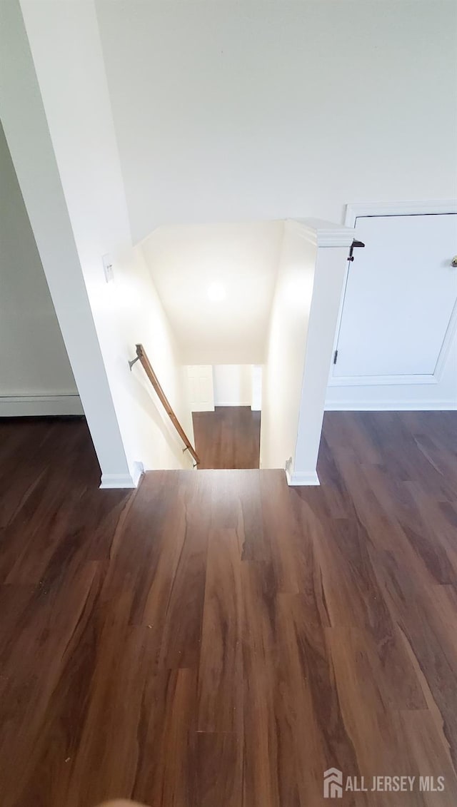 308 Codrington Pl, Bound Brook, NJ 08805 - stairs with wood finished floors and baseboards