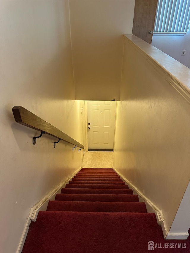 stairs with carpet